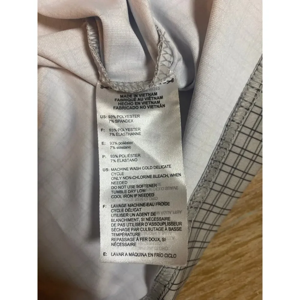 Adidas Golf Polo Shirt Men's XL Performance Climalite Plaid Check Short Sleeve